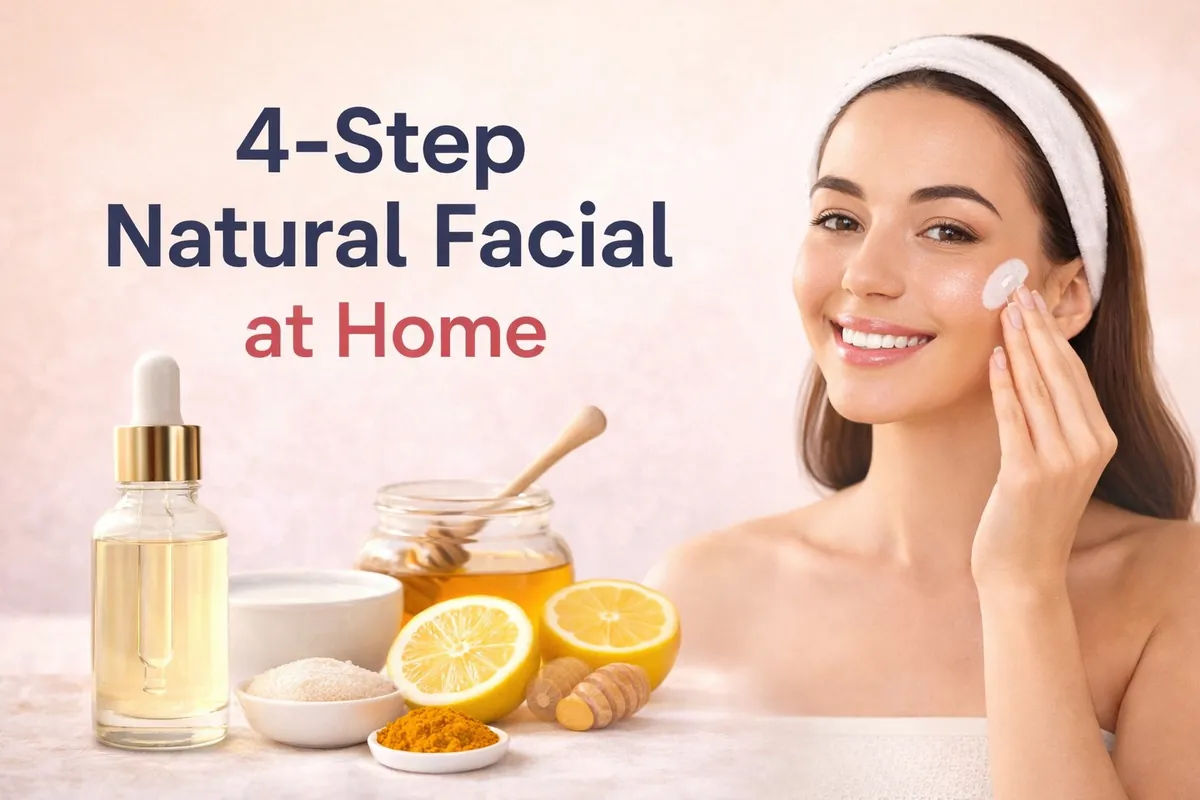 4-Step Natural Facial at Home: The Ultimate Guide to Glowing Skin Naturally